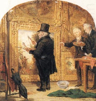 William Parrott J M W Turner at the Royal Academy,Varnishing Day china oil painting image